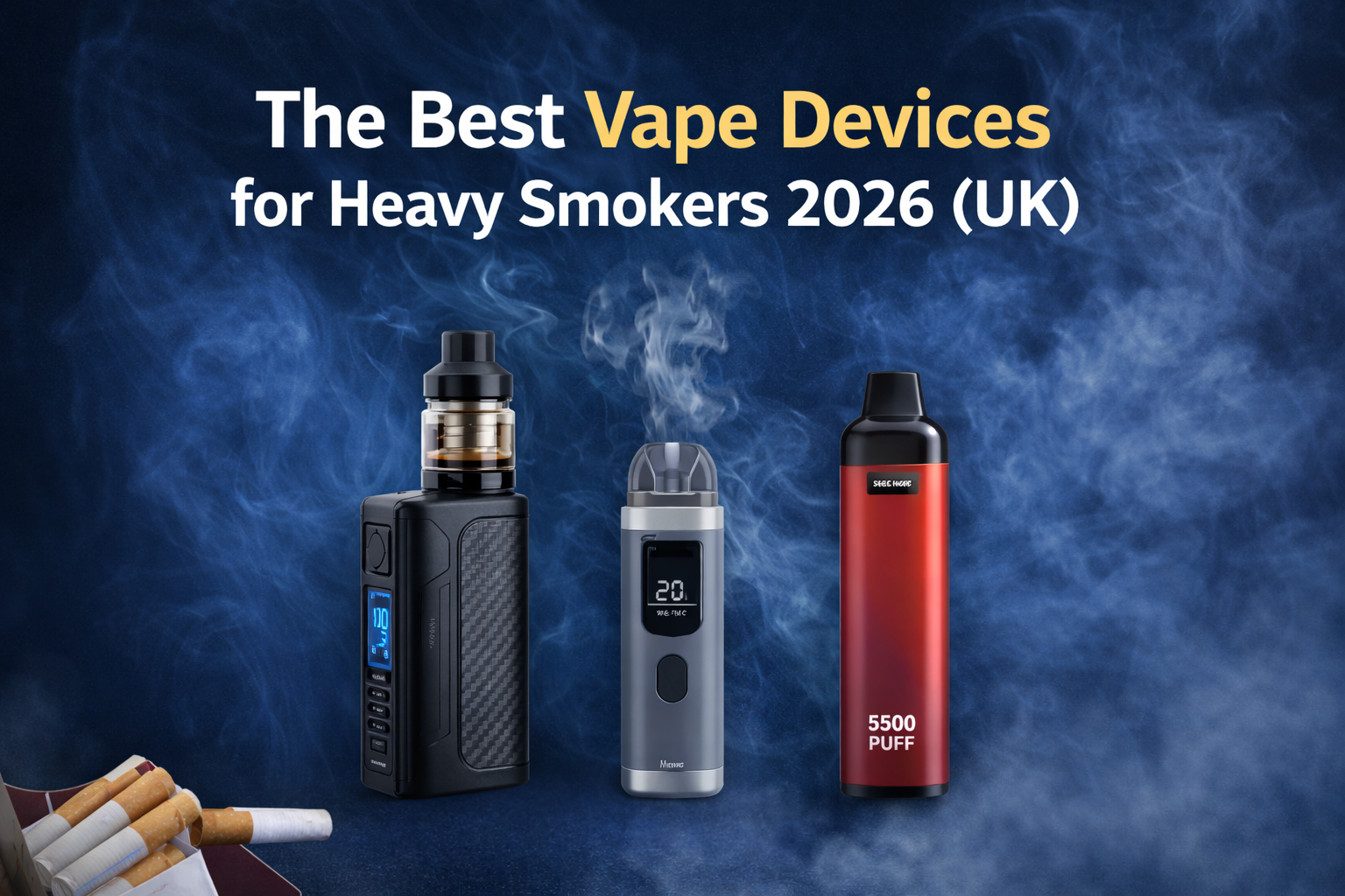 The Best Vape Devices for Heavy Smokers 2026 (UK) The Best Vape Devices for Heavy Smokers 2026 (UK)