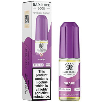 Grape Nic Salt E Liquid 10ml By Bar Juice 5000
