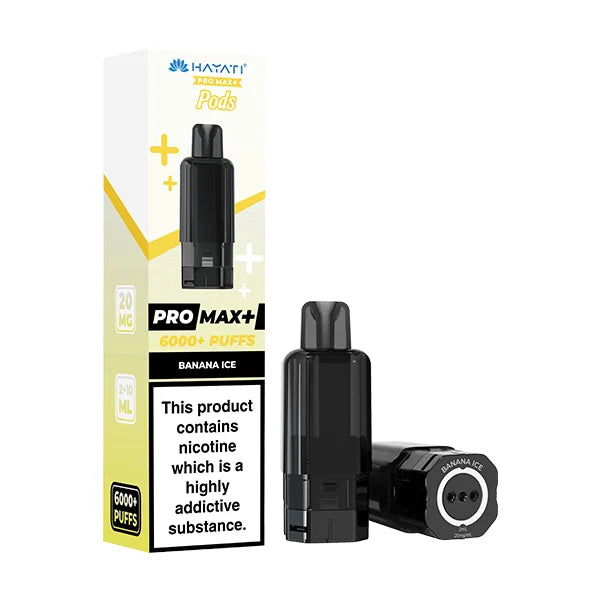 Hayati Pro Max Plus Prefilled Pod Refill – 6000 Puffs | 20mg Nic Salt | 12ml Capacity