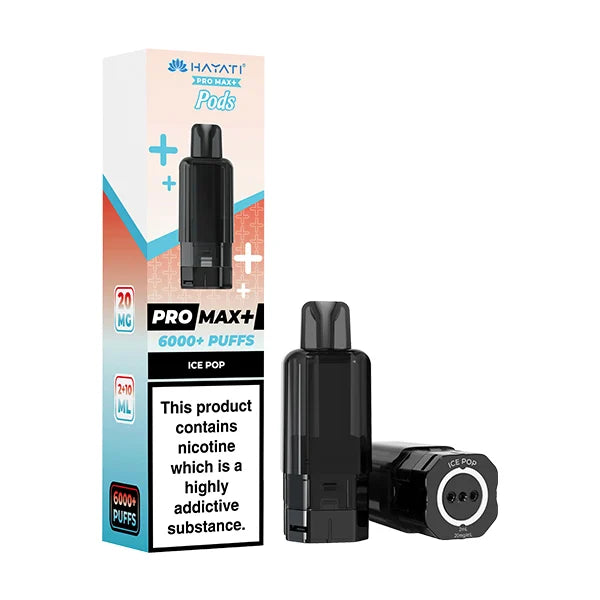 Hayati Pro Max Plus Prefilled Pod Refill – 6000 Puffs | 20mg Nic Salt | 12ml Capacity