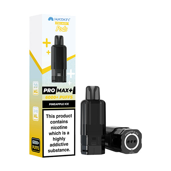 Hayati Pro Max Plus Prefilled Pod Refill – 6000 Puffs | 20mg Nic Salt | 12ml Capacity