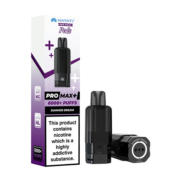 Hayati Pro Max Plus Prefilled Pod Refill – 6000 Puffs | 20mg Nic Salt | 12ml Capacity