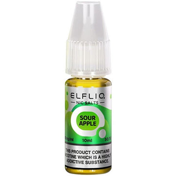 Sour Apple Nic Salt E Liquid 10ml By Elf Bar Elfliq