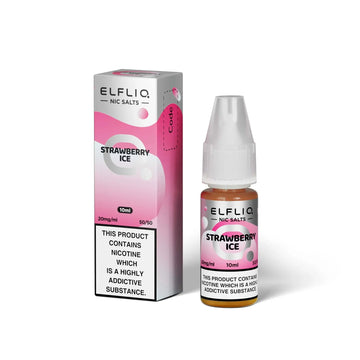 Strawberry Ice Nic Salt E Liquid 10ml By Elf Bar Elfliq