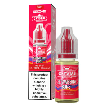 Strawberry Burst Nic Salt E-Liquid 10ml by SKE Crystal