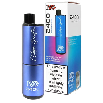 Blueberry Fusion IVG 2400 Disposable Vape