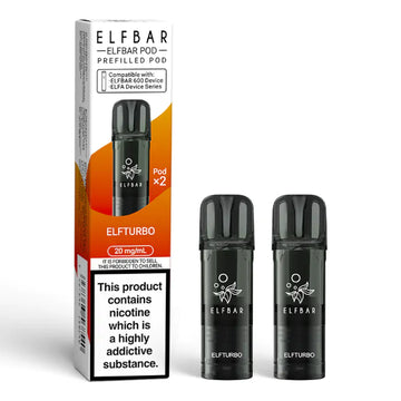 Elfbar 600 Prefilled Replacement Pods - 2PK - Elfturbo