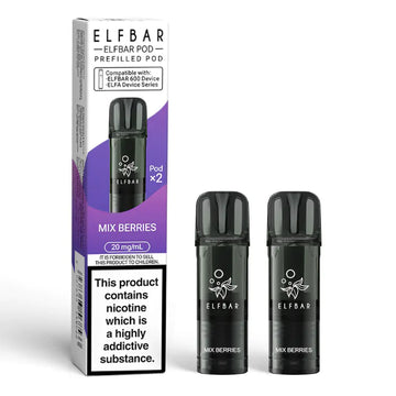 Elfbar 600 Prefilled Replacement Pods - 2PK - Mix Berries