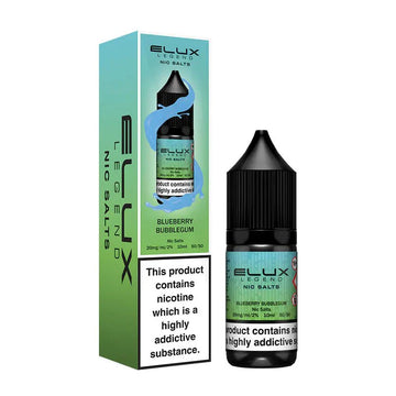 Blueberry Bubblegum Nic Salt E Liquid 10ml By Elux Legend