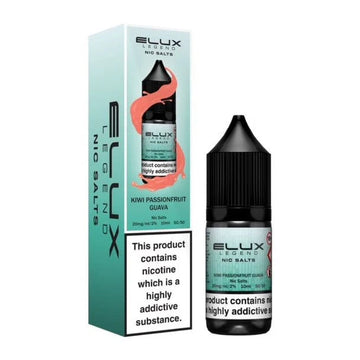 Kiwi Passionfruit Guava Nic Salt E Liquid 10ml By Elux Legend