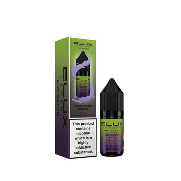 Blackcurrant Menthol Nic Salt E Liquid 10ml By Elux Legend