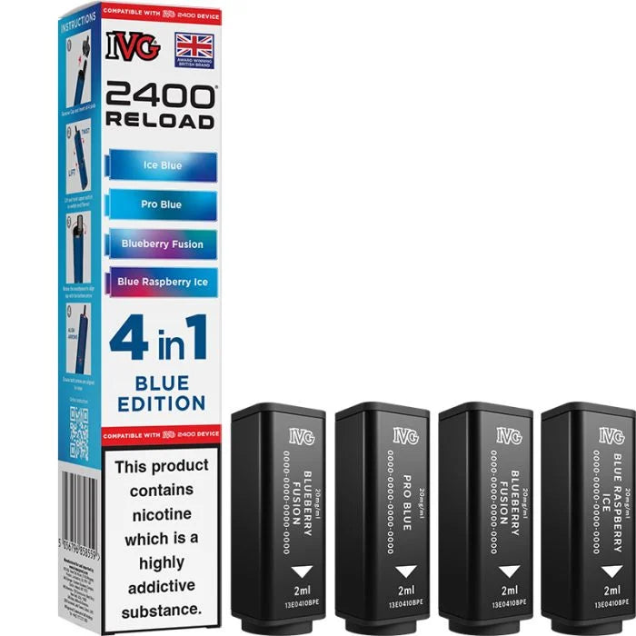 IVG RELOAD 4-in-1 Prefilled Pods for IVG 2400 Vape Kit UK
