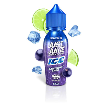 Blackcurrant & Lime Shortfill E-Liquid by Just Juice Ice 50ml