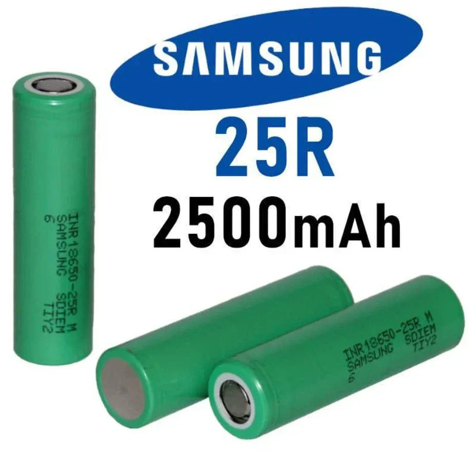 Samsung 25R 18650 Rechargeable Vape Battery (2500mAh 25A) Samsung 25R 18650 Rechargeable Vape Battery (2500mAh 25A)