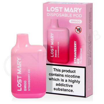 Strawberry Raspberry Cherry Ice Lost Mary BM600 Disposable Vape