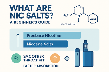 Nic salt e-liquid bottles available at VapeGen UK