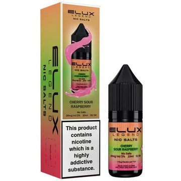 Cherry Sour Raspberry Nic Salt E Liquid 10ml By Elux Legend