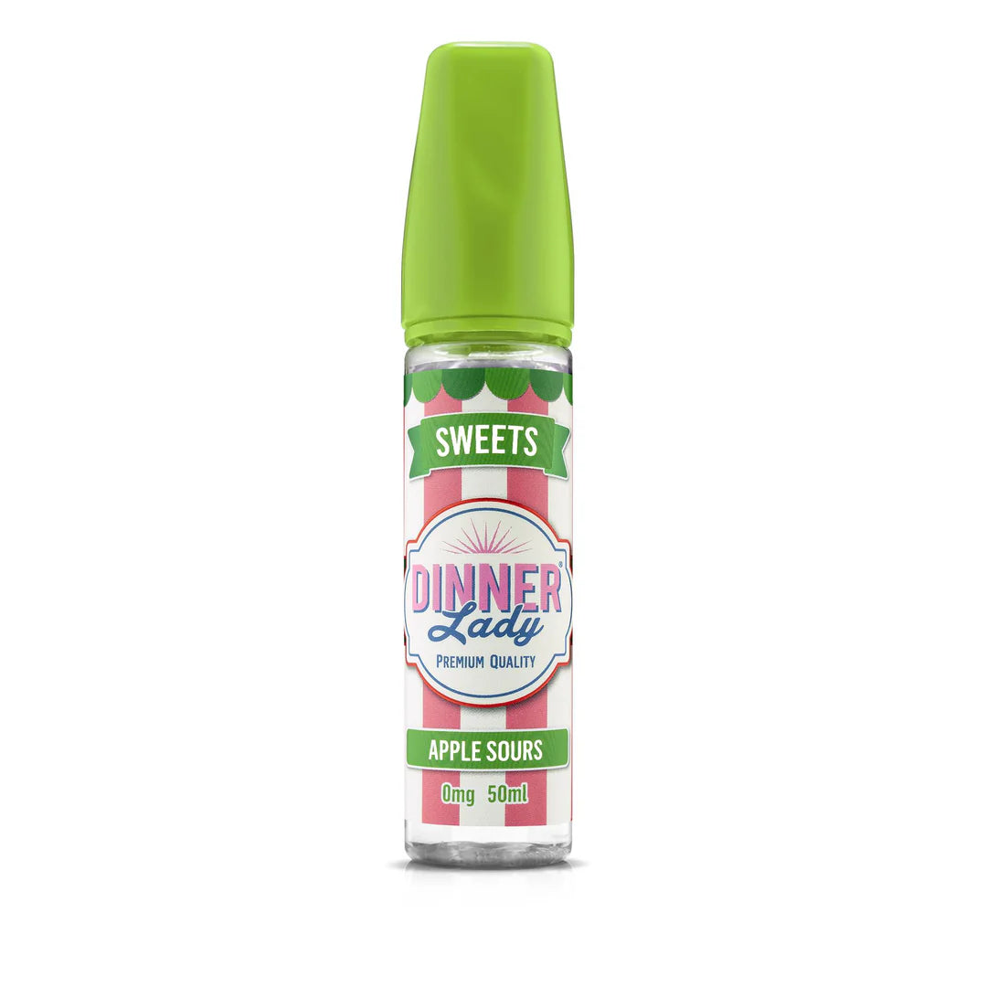 Apple Sours Shortfill E-Liquid by Dinner Lady Sweets 50ml