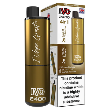 Tobacco Edition IVG 2400 Prefilled Pod Kit Tobacco Edition IVG 2400 Prefilled Pod Kit