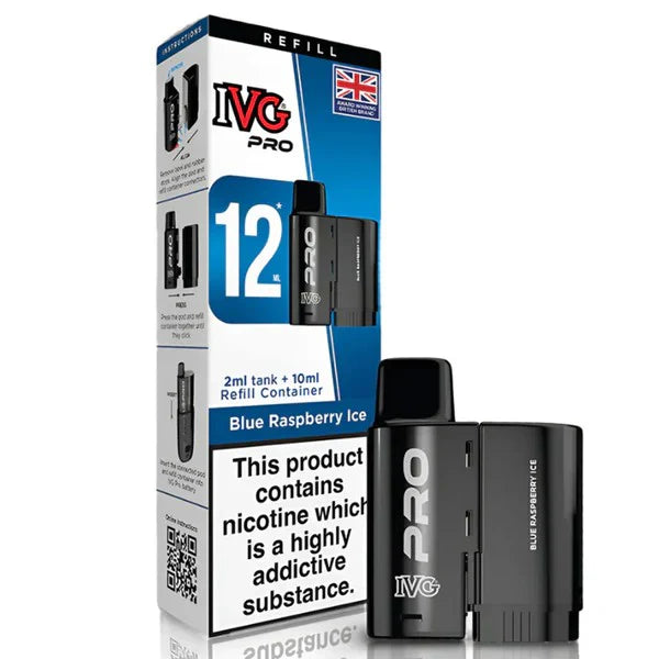 IVG Pro 12 Refill Pods Pack with 2ml Pod and 10ml Container