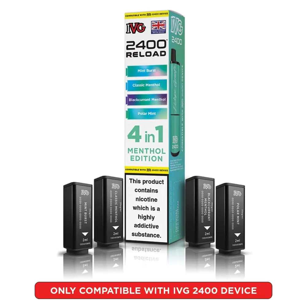 IVG 2400 Reload 4-in-1 Multi Flavour Edition Prefilled Pods