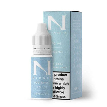 Nic Nic ICE Nicotine Shot 18mg 10ml – 70VG/30PG Nicotine Booster for Shortfill