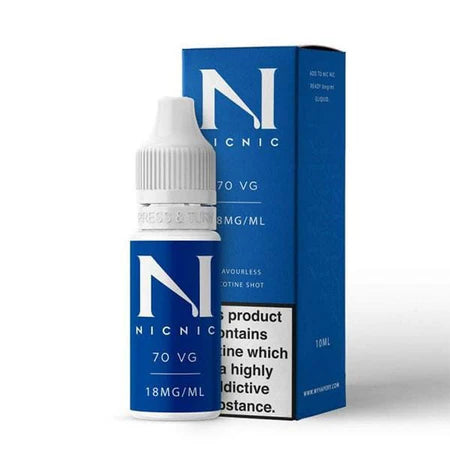 Nic Nic Nicotine Shot 18mg 10ml – 70VG/30PG Nicotine Booster for Shortfills