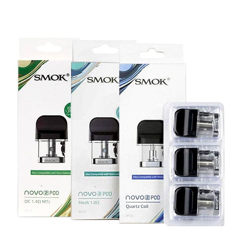 SMOK Novo, Novo 2, Novo M, Novo SLR Replacement Pods - 3 Pack