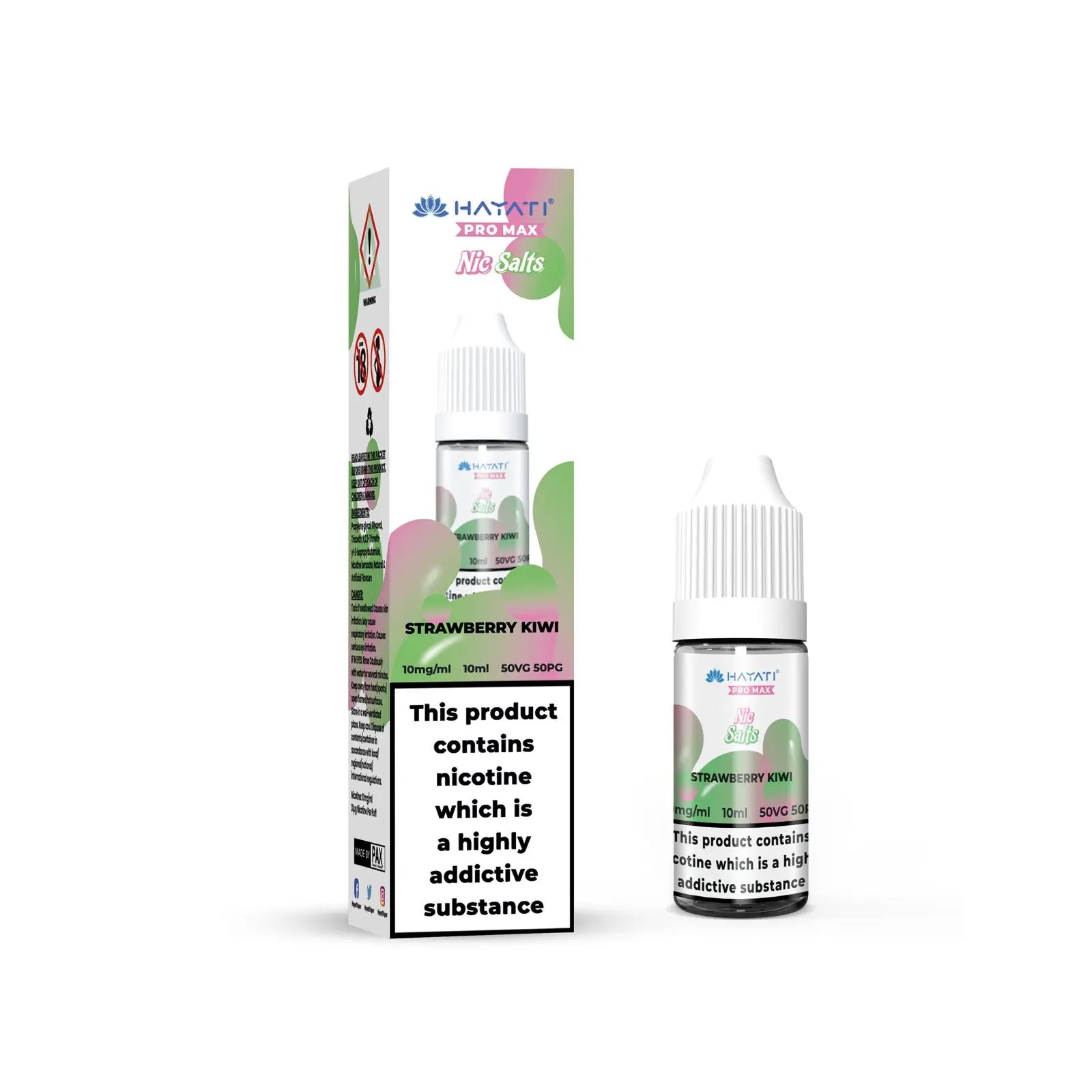 Strawberry Kiwi Nic Salt E-Liquid by Hayati Pro Max 10ml