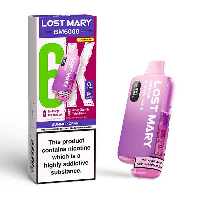 Summer Grape Lost Mary BM6000 Prefilled Vape Pod kit