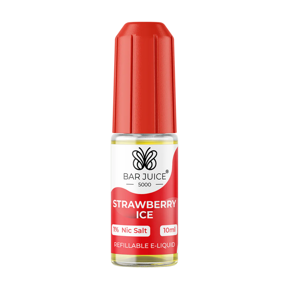 Strawberry Ice Nic Salt E Liquid 10ml By Bar Juice 5000