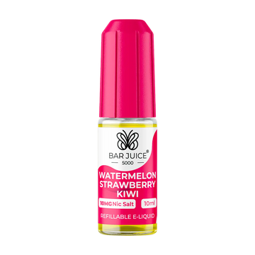 Watermelon Strawberry Kiwi Nic Salt E Liquid 10ml By Bar Juice 5000