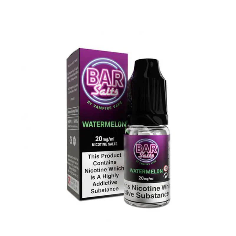 Watermelon Nic Salt E-Liquid by Bar Salts