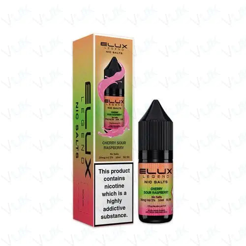 Cherry Sour Raspberry Nic Salt E Liquid 10ml By Elux Legend