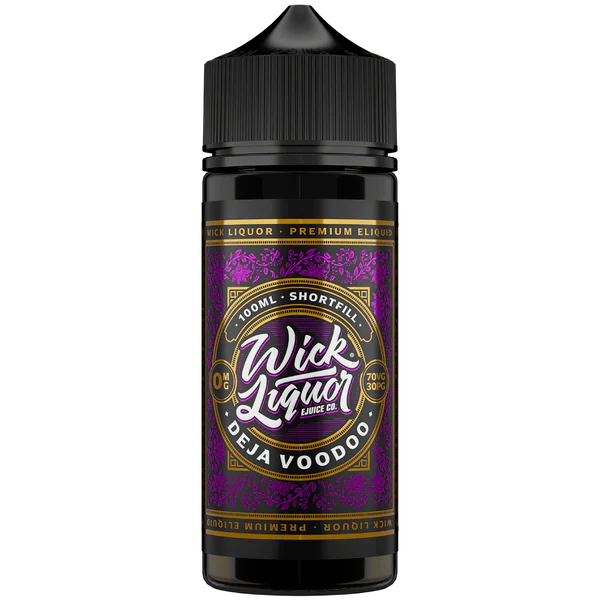 Deja Voodoo Shortfill E-liquid by Wick Liquor 100ml