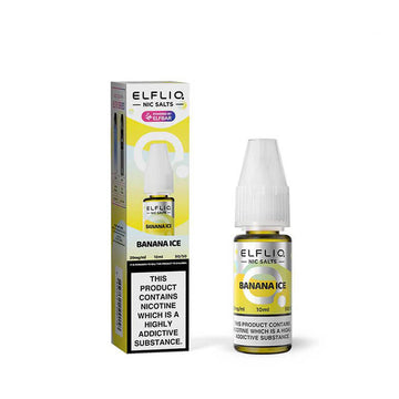 Banana Ice Nic Salt E Liquid 10ml By Elf Bar Elfliq