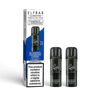 Elfbar 600 Prefilled Replacement Pods - 2PK - Blueberry Cranberry Cherry
