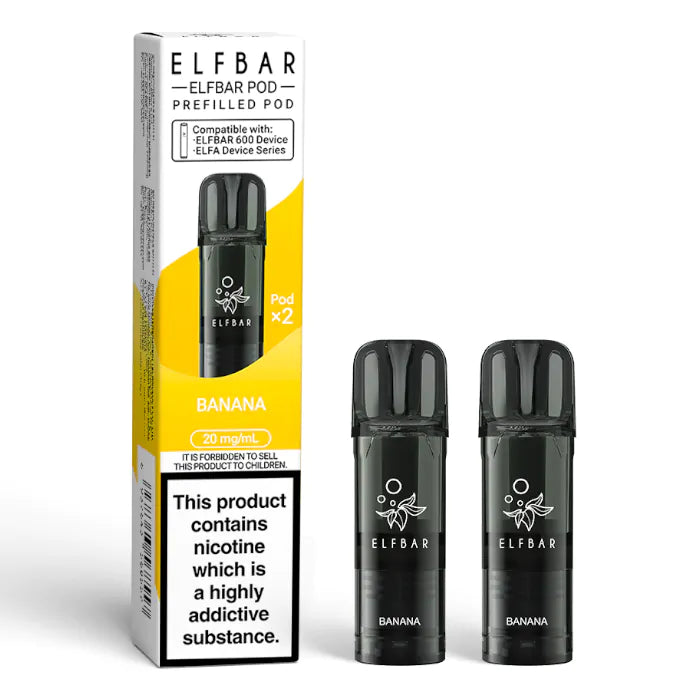 Elfbar 600 Prefilled Replacement Pods - 2PK - Banana