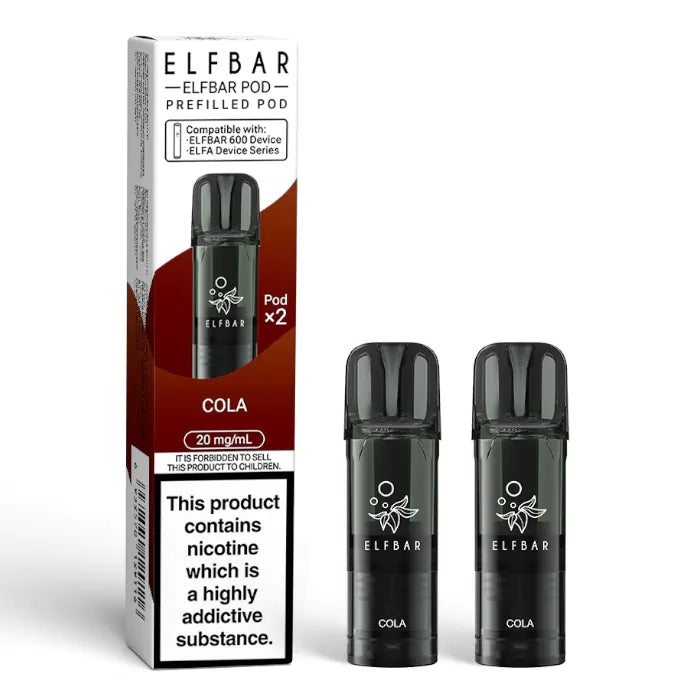 Elfbar 600 Prefilled Replacement Pods - 2PK - Cola