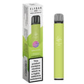 Elfbar 600 vape pod kit with green vape pen and packaging on a white background