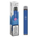 Blue Elfbar 600 vape pen with packaging on a white background
