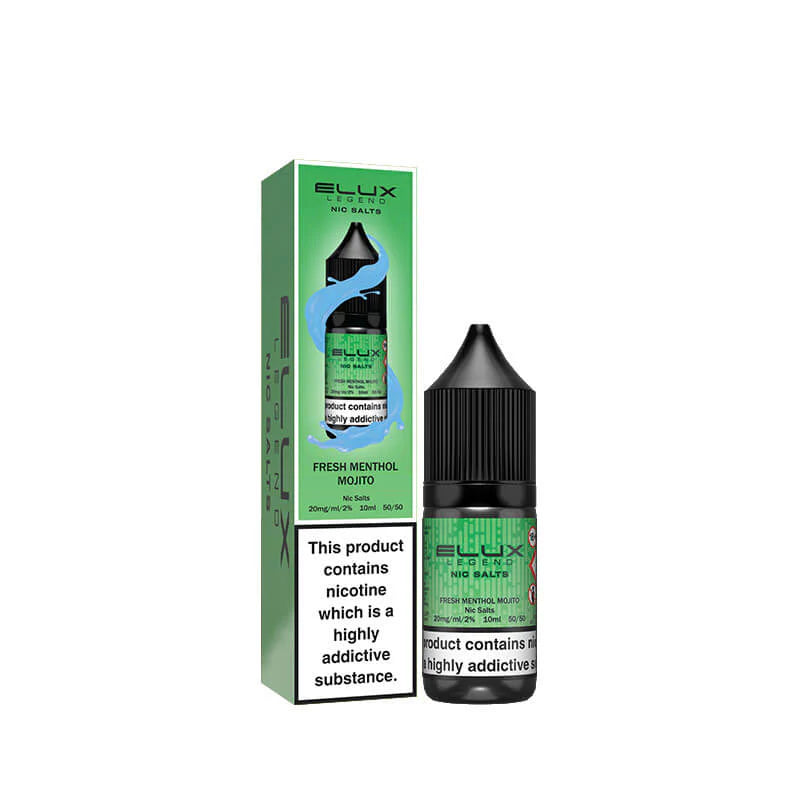 Fresh Menthol Mojito Nic Salt E Liquid 10ml By Elux Legend