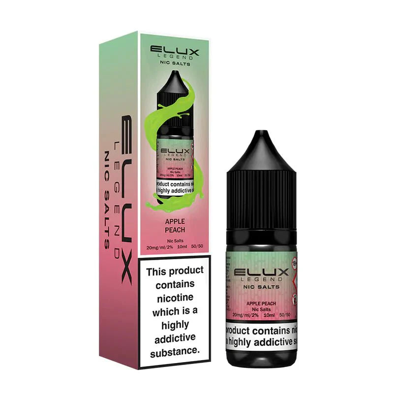 Apple Peach Nic Salt E Liquid 10ml By Elux Legend