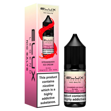 Strawberry Ice Cream Nic Salt E Liquid 10ml By Elux Legend