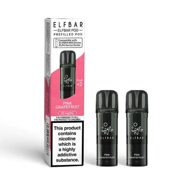 Elfbar 600 Prefilled Replacement Pods - 2PK - Pink Grapefruit