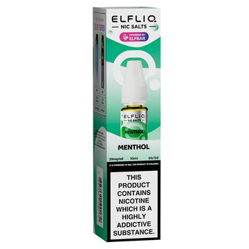 Menthol Nic Salt E Liquid 10ml By Elf Bar Elfliq