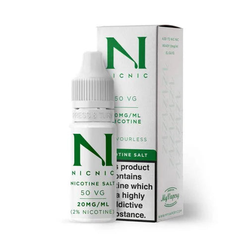 Nic Nic Nicotine Salt Shot 10ml – Smooth 20mg (50VG/50PG)