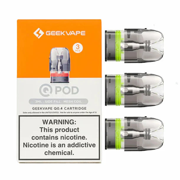 GeekVape Q Replacement Pods &  Q Pods XL - 3ml