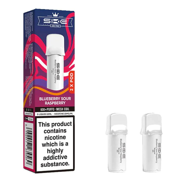 Fruity & Icy Flavour Options SKE Crystal Bar Pro Pods