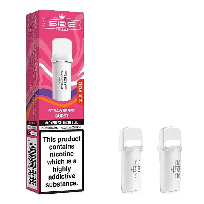 SKE Crystal Bar 600 Pro Prefilled Pods Pack of 2